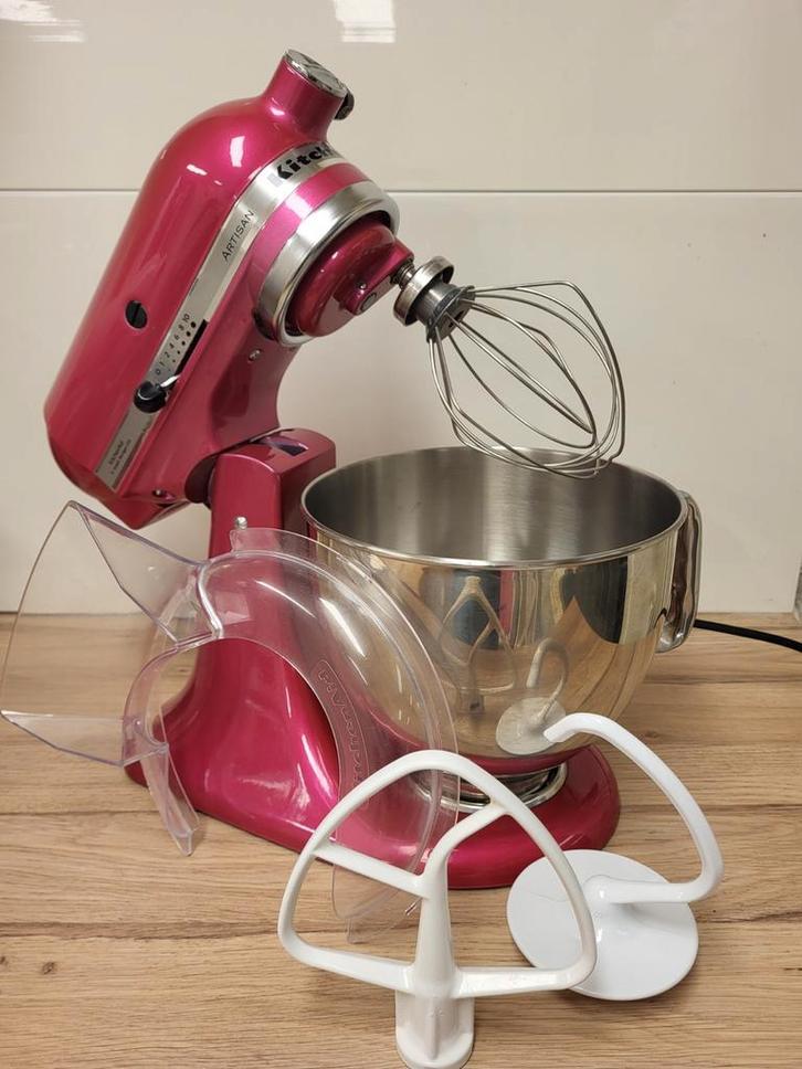 KitchenAid Artisan - Raspberry Metallic, Witgoed en Apparatuur, Keukenmixers, Zo goed als nieuw, 4 liter of meer, 3 snelheden of meer