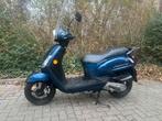 Sym Fiddle2 50S, 2021,(geel kent.)beurt, slot, helm, b.kleed, Fietsen en Brommers, Scooters | SYM, Ophalen, Gebruikt, Maximaal 45 km/u
