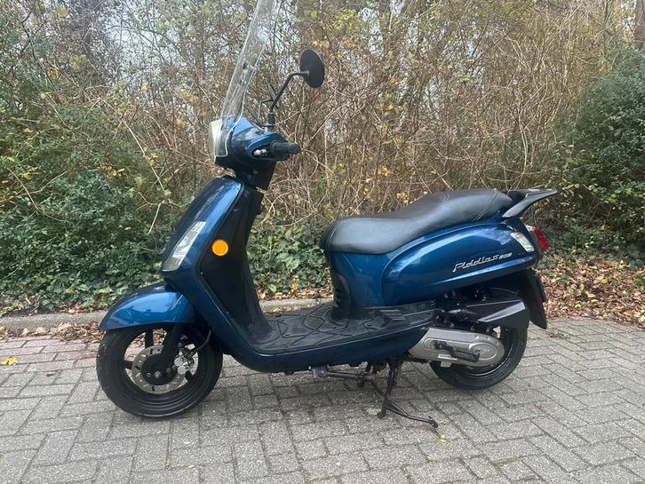 Sym Fiddle2 50S, 2021,(geel kent.)beurt, slot, helm, b.kleed, Fietsen en Brommers, Scooters | SYM, Gebruikt, Fiddle, Maximaal 45 km/u