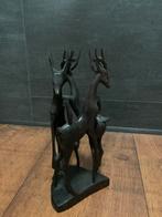 Houten sculptuur 3 herten, Ophalen of Verzenden