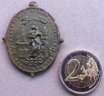 17 de eeuw GROTE Bronzen Pelgrims Hanger Scapulier Medaille, Antiek en Kunst, Antiek | Religie, Ophalen of Verzenden