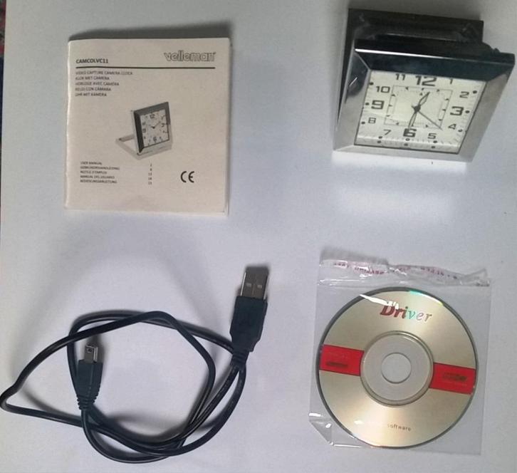 Interne camera + recorder + klok: beeld/video opname, Computers en Software, Webcams, Zo goed als nieuw, Draadloos, Ophalen of Verzenden