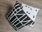 Kussens zwart/wit 45x45cm, Ophalen of Verzenden, Zo goed als nieuw, Wit, Vierkant