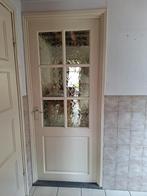 Twee paneeldeuren met glas / openslaande deuren, Doe-het-zelf en Verbouw, Deuren en Horren, Ophalen, Gebruikt, 80 tot 100 cm, Binnendeur