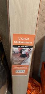 V Groef Clicklaminaat licht nieuw in verpakking, Doe-het-zelf en Verbouw, Hout en Planken, Ophalen, Minder dan 25 mm, Nieuw, Plank