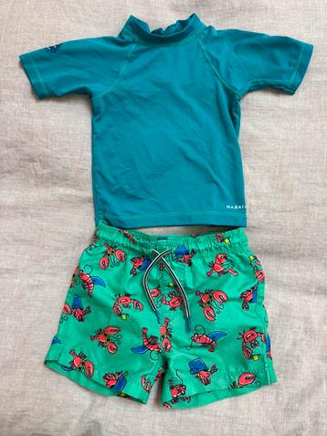 Zwembroek Hema en uv shirt Decathlon maat 86/ 92 beschikbaar voor biedingen