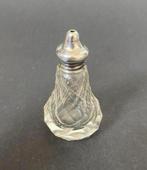 Kristal met Zilver Zoutvaatje, 1909, Antiek en Kunst, Antiek | Goud en Zilver, Ophalen of Verzenden, Zilver