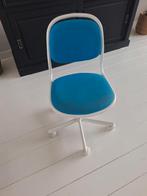 Ikea kinder bureaustoel - blauw, Ophalen, Stof, Gebruikt, Blauw