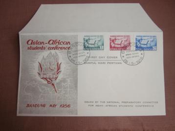 INDONESIE 1956; FDC ASIAN-AFRICAN CONFERENCE beschikbaar voor biedingen