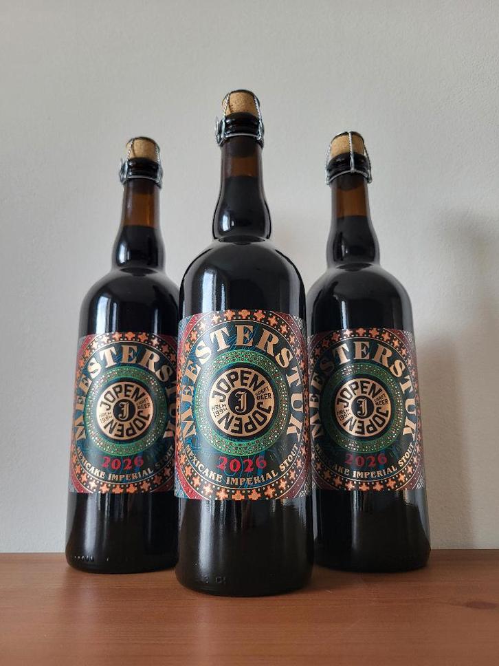 Jopen - Meesterstuk 2026 Mexicake Imperial Stout - 75cl, Verzamelen, Biermerken, Nieuw, Flesje(s), Overige merken, Ophalen of Verzenden