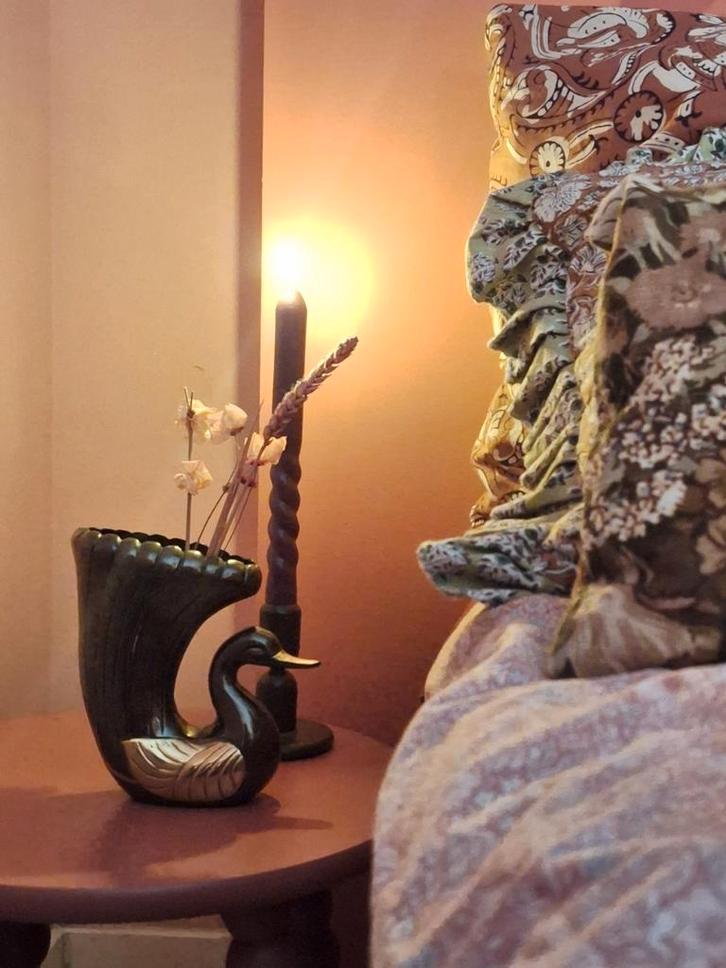 Sierlijke messing zwaan, Verzamelen, Beelden en Beeldjes, Dier, Ophalen of Verzenden