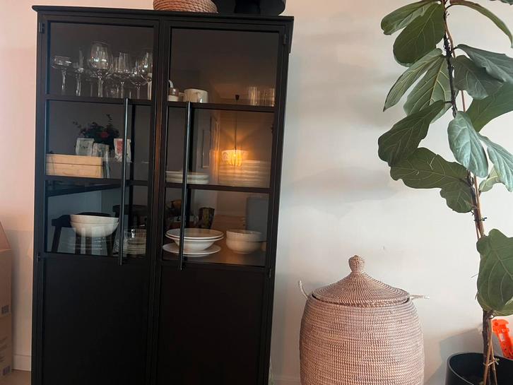 Loods 5 vitrinekast, Huis en Inrichting, Kasten | Vitrinekasten, Zo goed als nieuw, 150 tot 200 cm, 50 tot 100 cm, 25 tot 50 cm