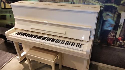 Gebruikte piano Samick / Lindbergh 121 wit/ ivory., Muziek en Instrumenten, Piano's, Zo goed als nieuw, Piano, Wit, Hoogglans