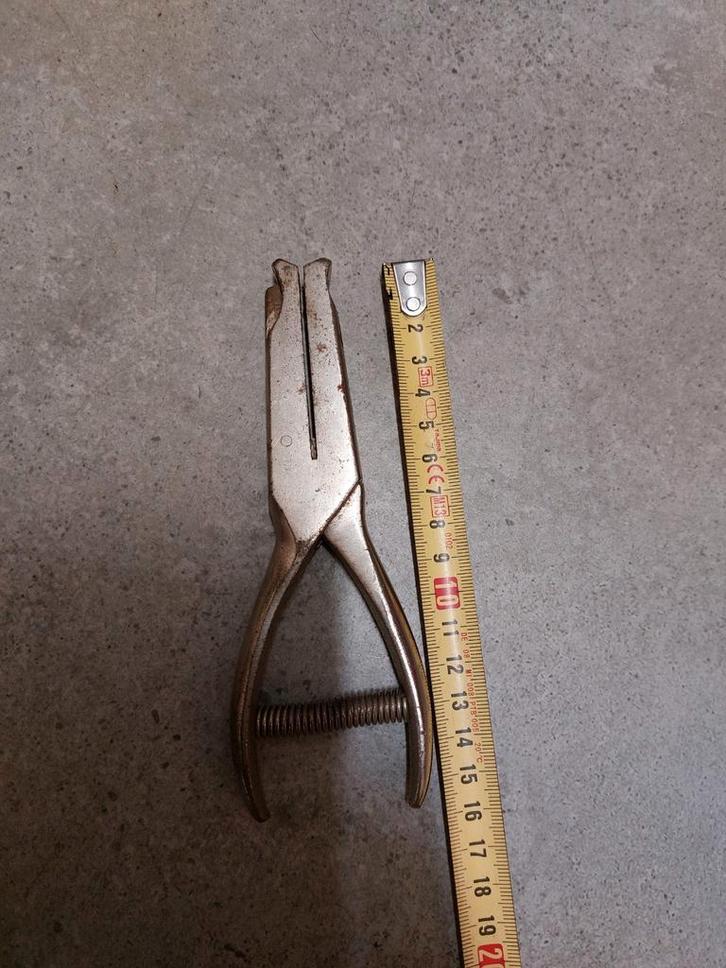 Vintage retro Conducteurstang Conducteur  gaatjestang, Verzamelen, Spoorwegen en Tramwegen, Gebruikt, Trein, Overige typen, Ophalen of Verzenden