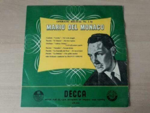 Mario Del Monaco – Operatic Recitals No. 2 - Decca LW 5121, Cd's en Dvd's, Vinyl | Klassiek, Gebruikt, 10 inch, Ophalen of Verzenden