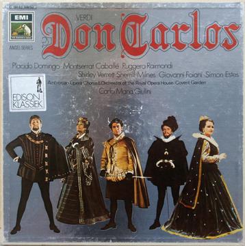 Verdi - Don Carlos - Domingo / Caballé / Giulini (4 lp's '71 beschikbaar voor biedingen