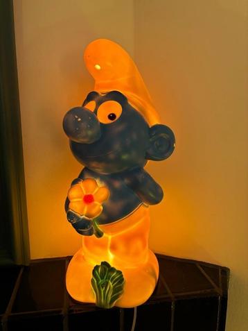 Smurfenlamp retro beschikbaar voor biedingen