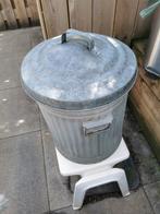 Zinken bak met deksel en emmer, Ophalen, Gebruikt