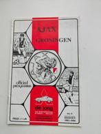 AJAX - FC Groningen programmablad seizoen 1983/1984 no 6, Ophalen of Verzenden, Zo goed als nieuw, Ajax, Overige typen