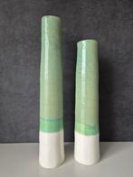 Set van 2 mooie smalle vazen, Huis en Inrichting, Overige materialen, Overige kleuren, 50 tot 75 cm, Ophalen of Verzenden
