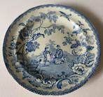 Bord Ca.1830 Engels Blauw Staffordshire, Antiek en Kunst, Ophalen of Verzenden