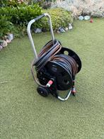 Tuinslang haspel +- 12 meter, Tuin en Terras, Tuinslangen, Ophalen of Verzenden, Zo goed als nieuw, Tuinslang