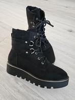 Damesboots zwart mt 41 met voering zgan, Ophalen of Verzenden, Zo goed als nieuw, Zwart