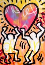 Gunnar Zyl “ Keith Haring “ Hart, Antiek en Kunst, Ophalen of Verzenden
