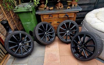 4 x 9.5 x19 inch Brock velgen incl banden zgan beschikbaar voor biedingen
