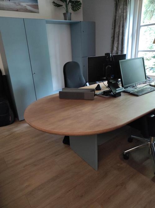 Groot bureau, ladeblok en kastenwand, Huis en Inrichting, Bureaus, Gebruikt, Bureau, Ophalen