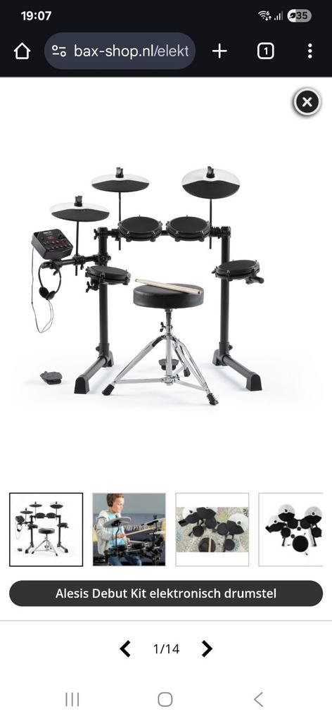 Alesis Debut Kit Elektronisch Drumstel, Muziek en Instrumenten, Drumstellen en Slagwerk, Zo goed als nieuw, Overige merken, Elektronisch
