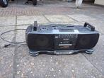 Vintage Sharp Ghettoblaster met Cassettespeler, Ophalen of Verzenden