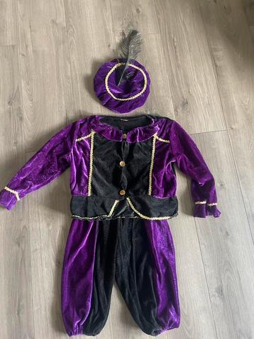 Zwarte pietenpakje 116-128 Sinterklaas beschikbaar voor biedingen