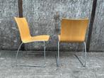 Kembo Cyclus stoelen - Hout / Staal, Huis en Inrichting, Stoelen, Gebruikt, Twee, Overige kleuren, Ophalen of Verzenden