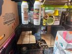 Hamsterkooi met heel veel toebehoren, Kooi, Minder dan 75 cm, Zo goed als nieuw, Hamster