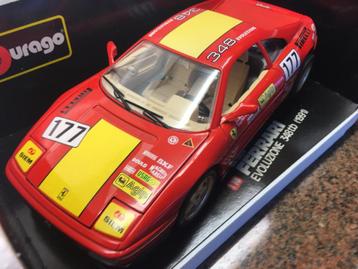 Model auto Bburago Ferrari 348TB (1991) Rood Nieuw 03112025 beschikbaar voor biedingen