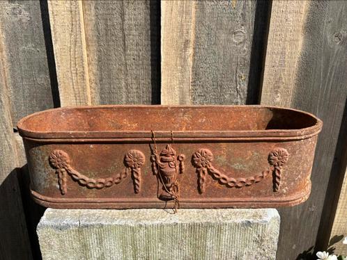 Gietijzeren ovalen bloembak carlotte antiek en brocante, Antiek en Kunst, Antiek | Overige Antiek, Ophalen