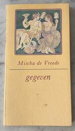 GEGEVEN - Mischa de Vreede (1988), Verzenden, Gelezen, Nederland