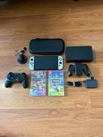Nintendo Switch OLED 2023 + Mario Kart 8 Deluxe & Extras!, Overige genres, Ophalen of Verzenden, Zo goed als nieuw, 3 spelers of meer