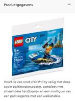 Lego city politie waterscooter (30567), Kinderen en Baby's, Speelgoed | Duplo en Lego, Ophalen of Verzenden, Zo goed als nieuw