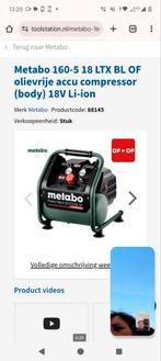Compressor Metabo met verfspuit metabo, Ophalen of Verzenden, Zo goed als nieuw, 6 tot 10 bar