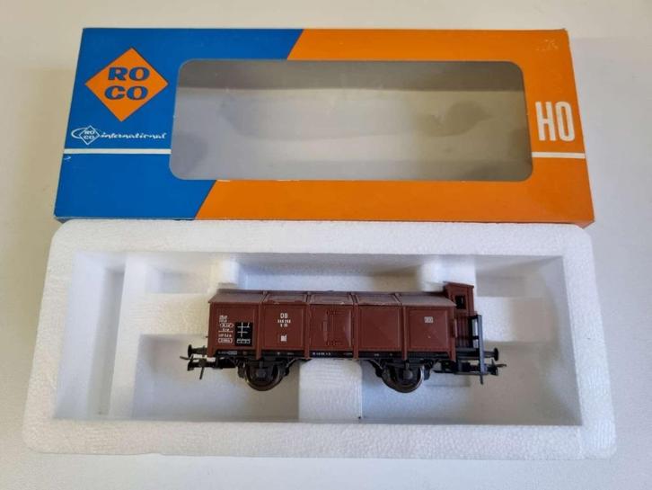 Roco 4389A - Klapdekselwagen van de DB uit Ep III, Hobby en Vrije tijd, Modeltreinen | H0, Zo goed als nieuw, Wagon, Gelijkstroom