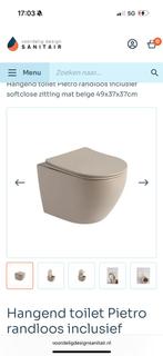 Hangend toilet beige, Ophalen, Nieuw, Toilet