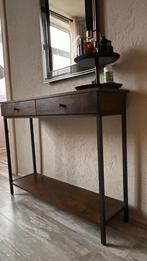 Prachtige Side Table Donker Hout, Huis en Inrichting, Tafels | Sidetables, Ophalen, Zo goed als nieuw, 25 tot 50 cm, Rechthoekig