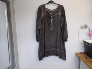 Gaaf grijs used look tuniek Exelle XL - 58/60 beschikbaar voor biedingen