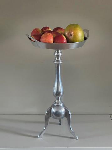 Tafeltje bijzettafel Chrome chroom schaal  dienblad beschikbaar voor biedingen