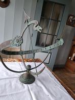 Bronzen zonnewijzer, Tuin en Terras, Zonnewijzers, Ophalen, Gebruikt