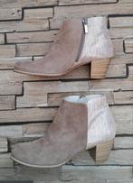 PERLATO - nieuwe zandbeige leren laarsjes, 36, Verzenden, Beige, Lage of Enkellaarzen, Nieuw