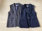 2x Dames gilet maat 46, Blauw, Ophalen of Verzenden, Zo goed als nieuw, Jasje of Colbert