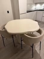 Beton Cire Look Organische Eettafel, Huis en Inrichting, Tafels | Eettafels, Ophalen, Kunststof, Gebruikt, 100 tot 150 cm